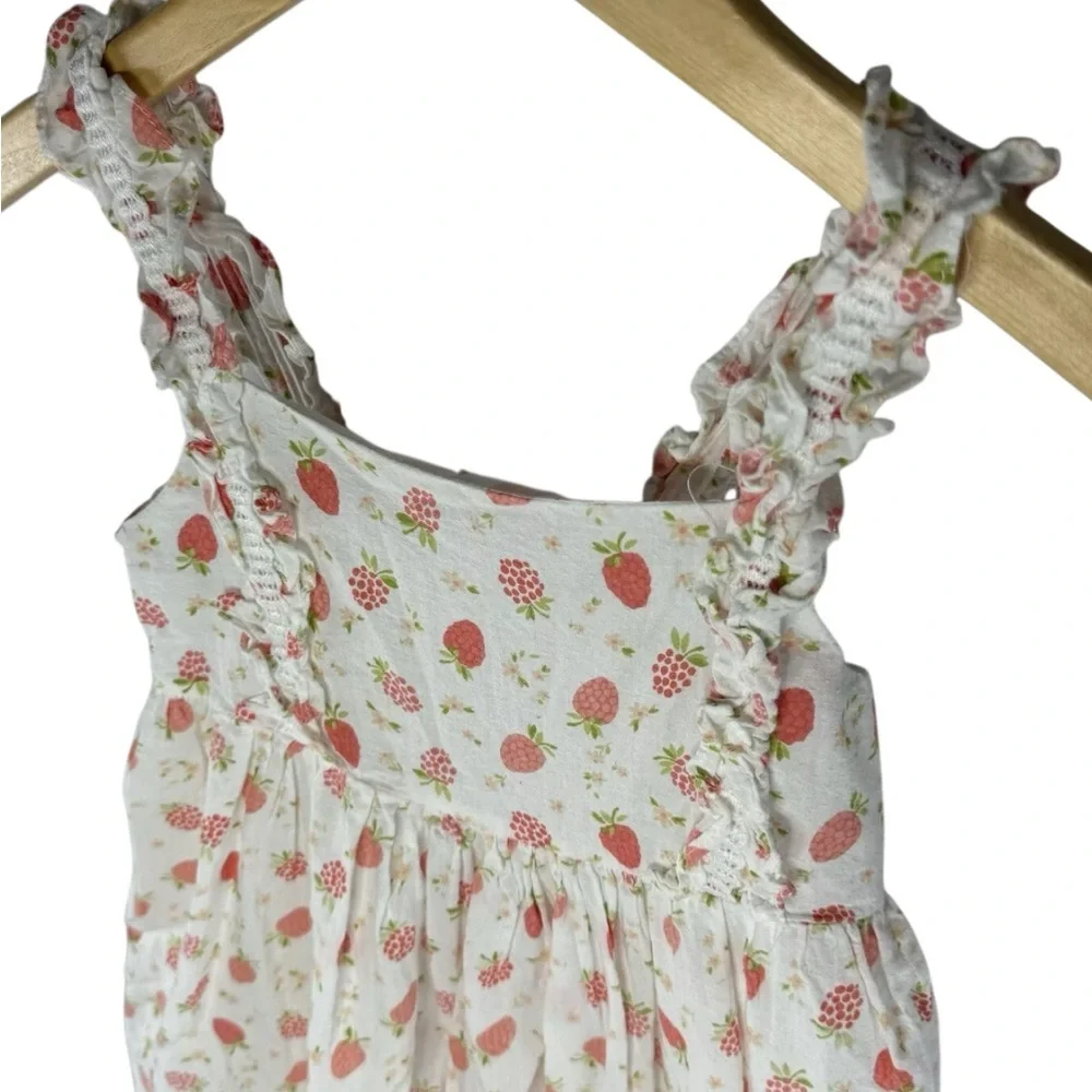 Joie Pink and White Strawberry Dress - Picture 3 of 8